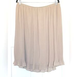 Alfred Angelo Pleated Skirt Size 18 Champagne / Light Tan